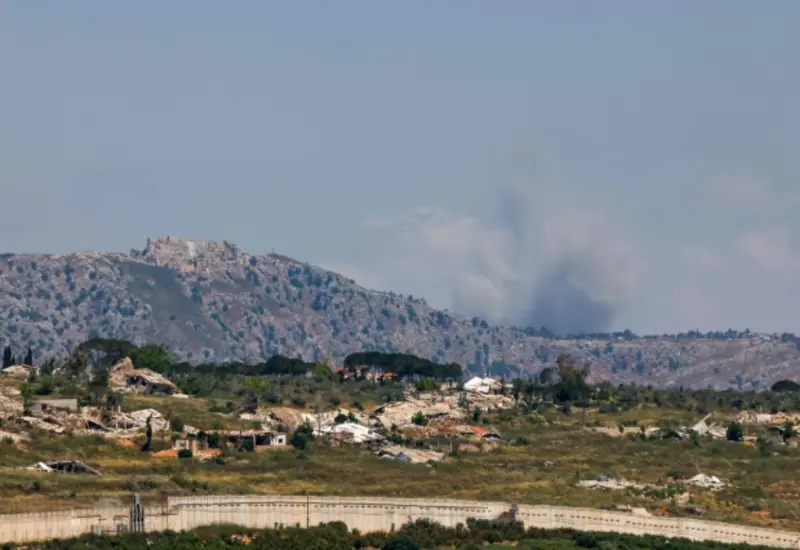 Imagen que muestra los efectos del ataque israelí en la localidad de Zifta, al sur de Líbano, operación que dejó siete víctimas.