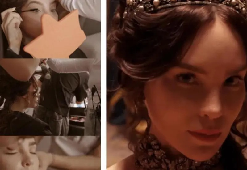 La cantante Belinda caracterizada como la emperatriz Carlota de Habsburgo en una imagen promocional de la nueva serie de la plataforma HBO.