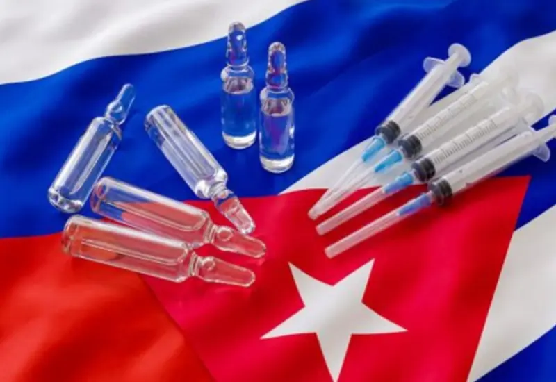 Logotipo de la primera empresa biofarmacéutica conjunta entre Cuba y Rusia, creada para impulsar nuevos tratamientos contra el cáncer y la diabetes.
