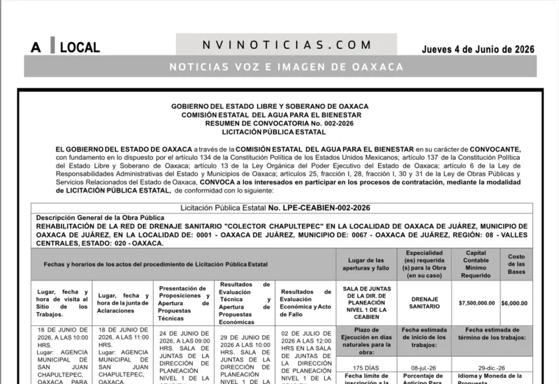 convocatoria
