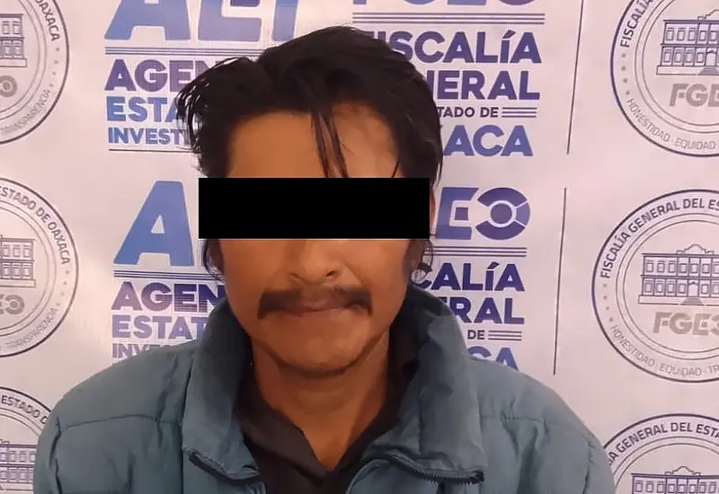 Fotografía de E.C.H., el hombre detenido por las autoridades bajo una orden de aprehensión por el delito de tentativa de feminicidio.