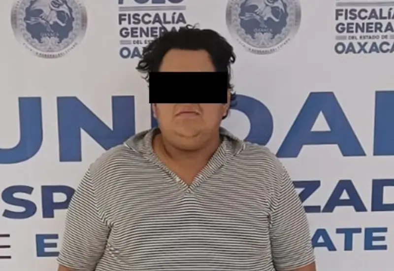 El hombre conocido como El Choque, quien fue vinculado a proceso por el delito de extorsión telefónica contra comerciantes de la colonia Reforma.