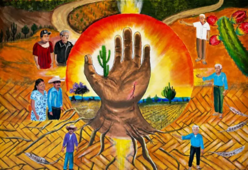Cartel del Foro por la Defensa del Agua, el Territorio y la Vida, que reunirá a comunidades y colectivos de Oaxaca y Puebla.