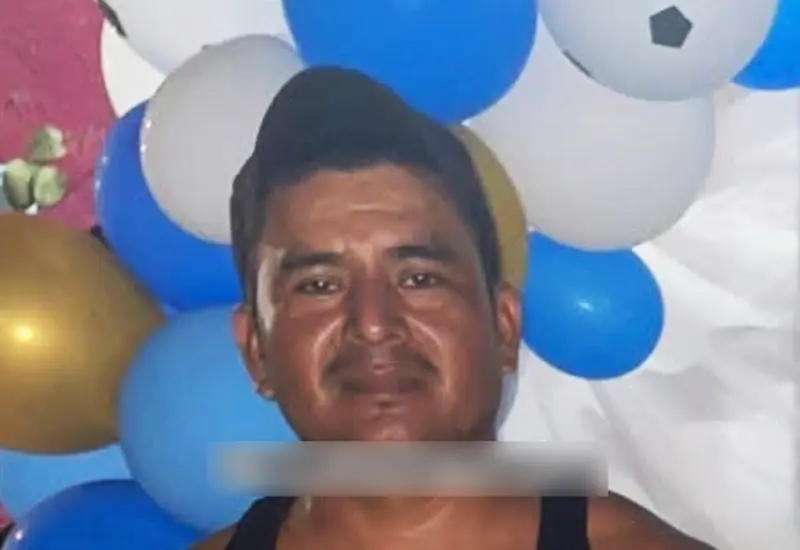 Fotografía de Manuel N., identificado como la víctima cuyos restos óseos fueron localizados después de ser levantado por sujetos armados.