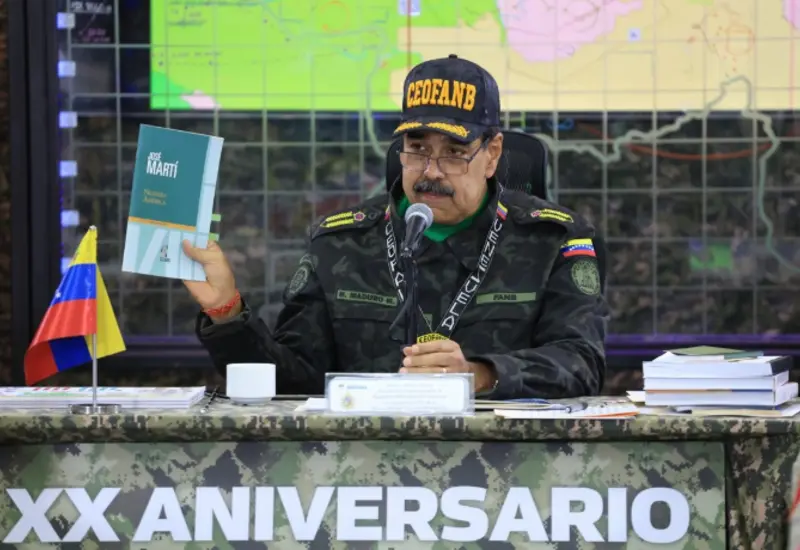 El presidente de Venezuela, Nicolás Maduro, quien enfrenta cargos formales por narcoterrorismo y narcotráfico en los Estados Unidos.