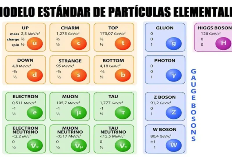 Ilustración que muestra la composición de protones y neutrones, explicando cómo los quarks son la base fundamental de toda la materia visible.