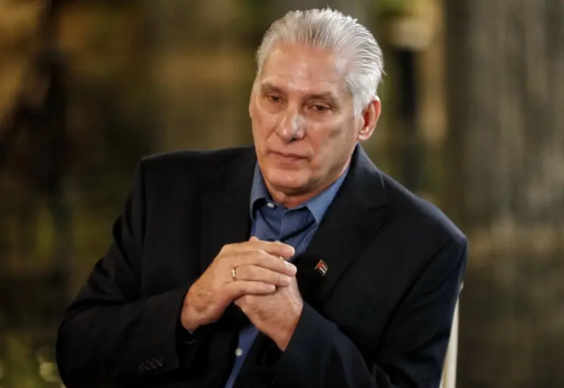 El presidente de Cuba, objetivo de una sanción económica de Estados Unidos, una medida que también afecta a sus colaboradores cercanos.
