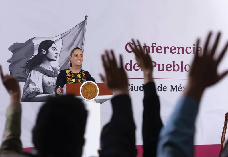 Anuncio de la promoción de Claudia Sheinbaum que regalará seis viajes dobles todo pagado al sureste de México por el Día del Padre.