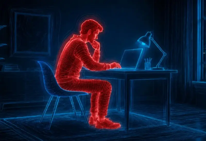Ilustración conceptual del nuevo sistema desarrollado por expertos que utiliza señales de wifi para reconocer personas con una precisión de casi 99.5%.
