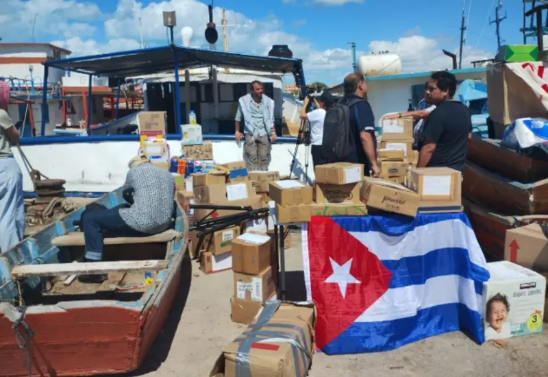 El cargamento llegará a la isla en, aproximadamente, dos días.
