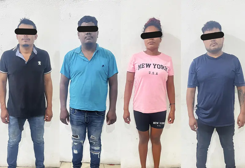 Las cuatro personas fueron vinculadas a proceso con prisión preventiva.