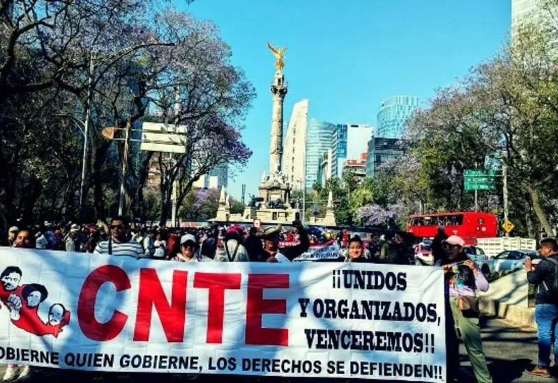 Protestan en la CDMX. 