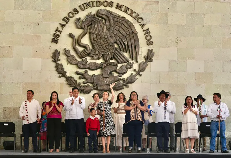 Por segundo año, la Presidenta encabezó la ceremonia en honor a Juárez.