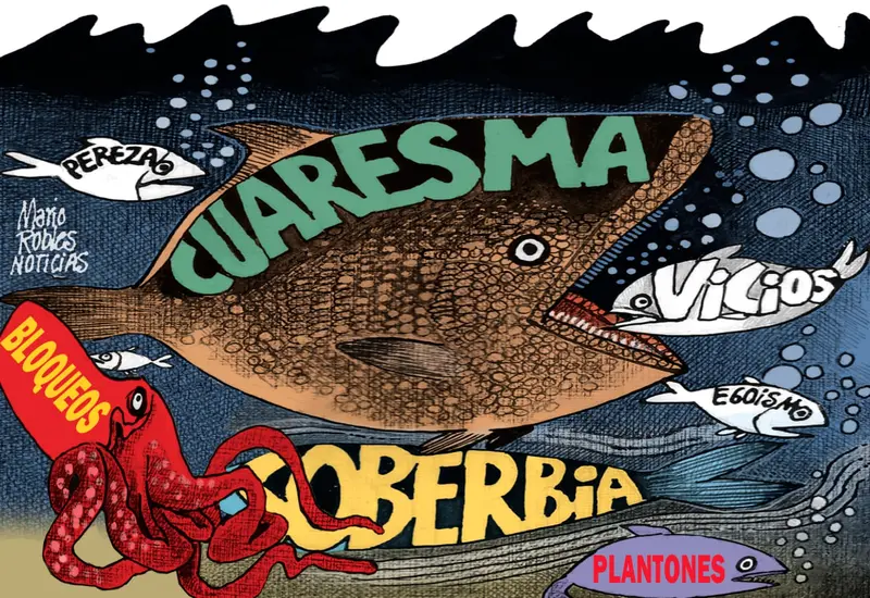 Cartón de Mario Robles.