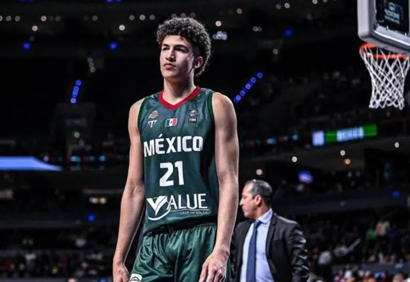 Karim López, el gigante mexicano que quiere hacer historia en el Draft NBA.