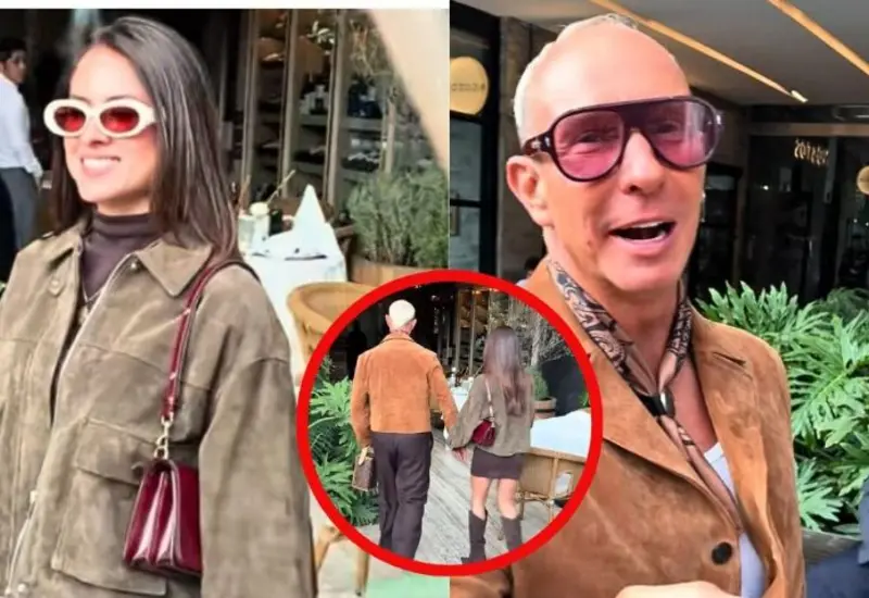El cantante Erick Rubín es captado junto a su nueva novia durante un paseo en una plaza comercial de la Ciudad de México.