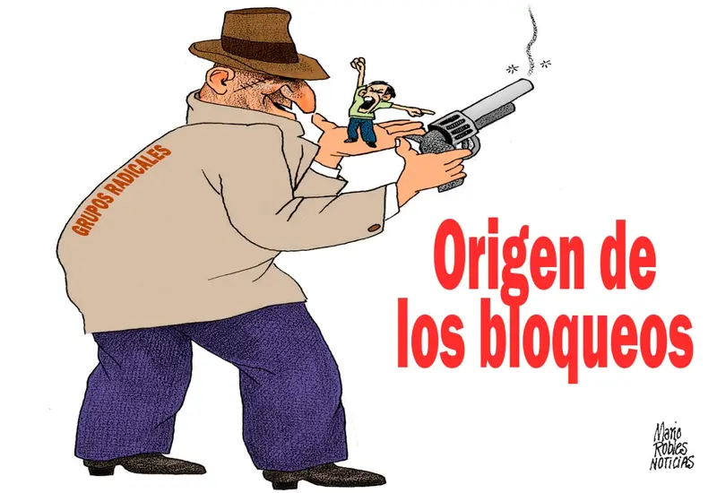 Un retrato de Mario Robles, quien aborda el tema de la política de bloqueos como una estrategia de protesta permanente.