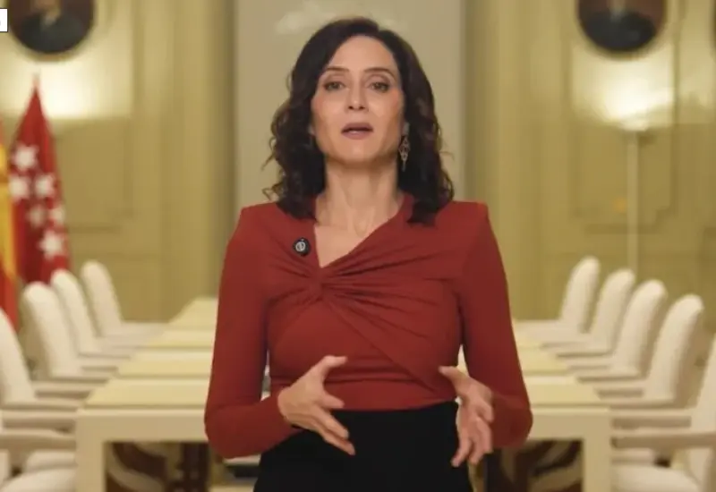 Isabel Díaz Ayuso, presidenta de la Comunidad de Madrid, en una fotografía de archivo que ilustra la noticia sobre su visita.