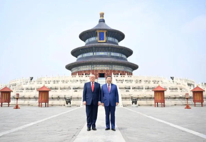 Donald Trump, presidente de EU y su homólogo chino, Xi Jinping.