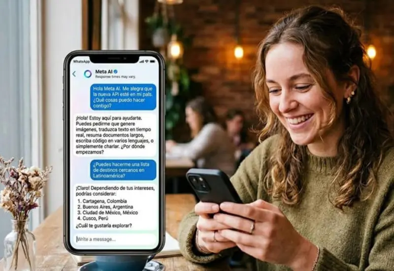 Las conversaciones no se guardan y se eliminan al cerrar el chat.