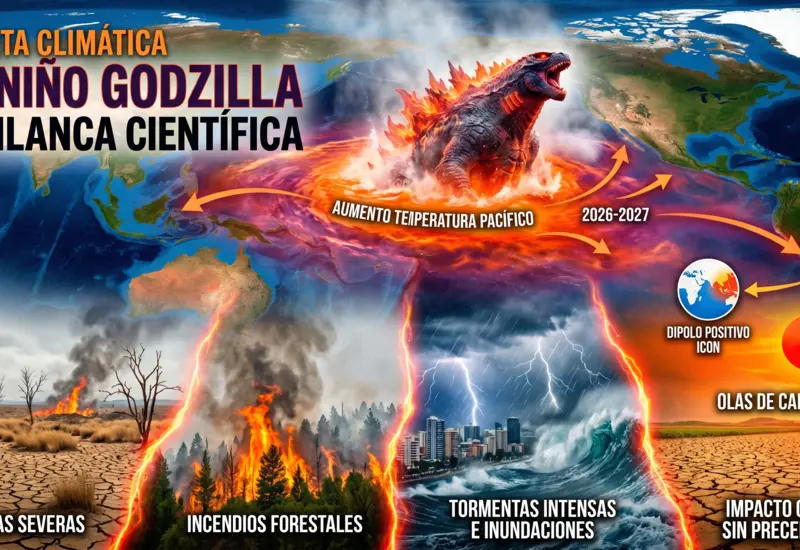 Alertan por “El Niño Godzilla”: podría desatar clima extremo mundial.