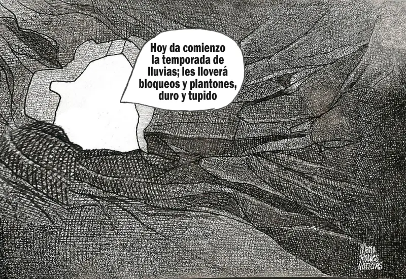 Cartón de Mario Robles.