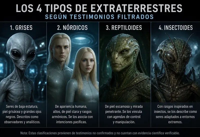 Los “4 tipos de seres no humanos”: la teoría que sacude el debate sobre los UAP.