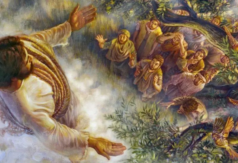 "¿Qué hacen allí parados, mirando al cielo?".