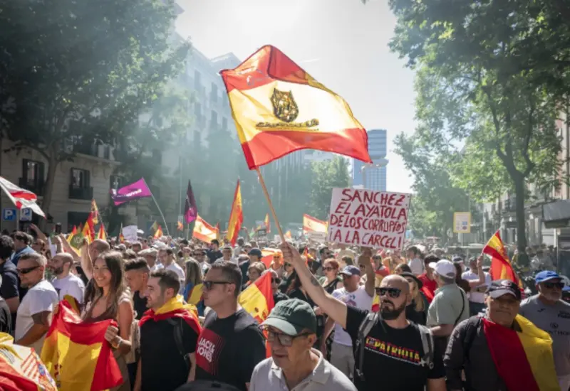 La derecha y de la ultraderecha españolas tomaron las calles de Madrid.
