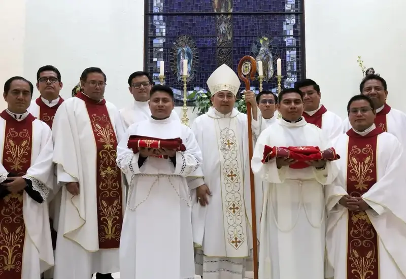 Luis Alfonso Tut Tún llamó a los fieles a fortalecer la pastoral vocacional.