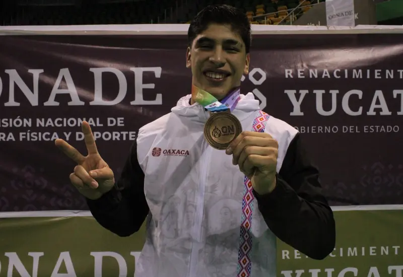 Joshua Díaz le dio a Oaxaca la única medalla de oro en judo