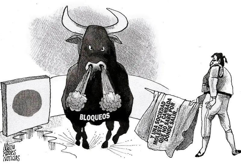 Cartón de Mario Robles.