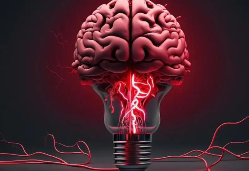 Ilustración científica del cerebro de Albert Einstein que destaca la comunicación eficiente entre hemisferios, clave de su genialidad según nuevos estudios.