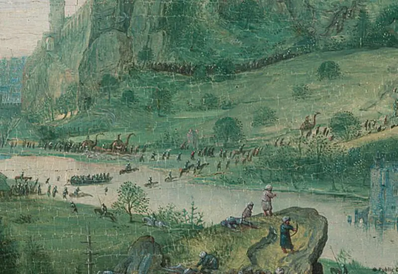 La obra renacentista pintada por Pieter Brueghel el Viejo en 1562, que ha desatado un mito popular sobre la posible aparición de dinosaurios.