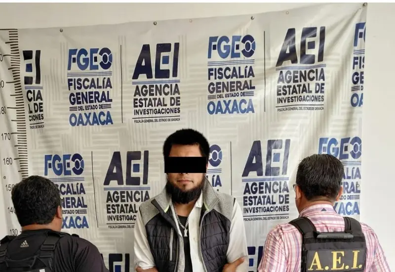 Bernabé, exescolta del edil de San Mateo Piñas, durante su vinculación a proceso por el asesinato de un compañero de trabajo en Pochutla.