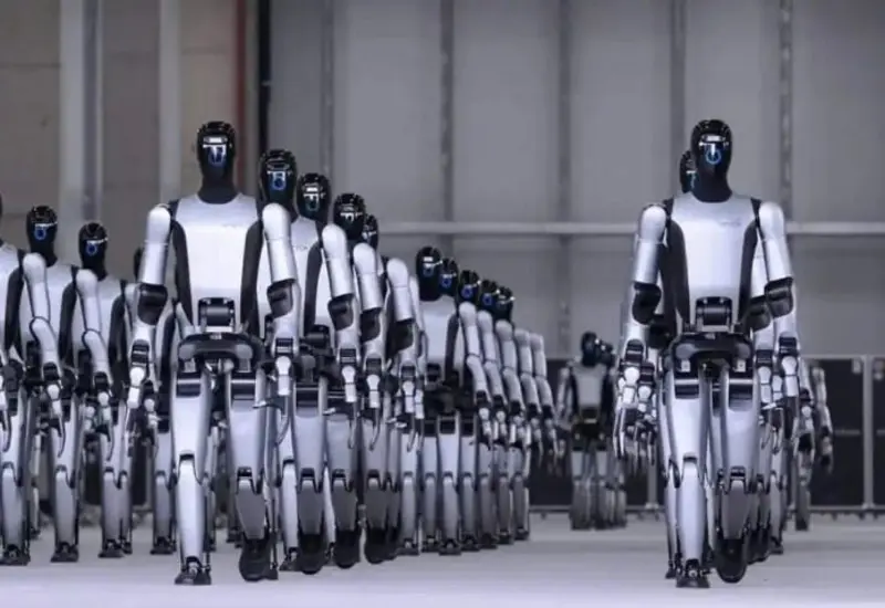 Un robot humanoide Phantom de la jpg Foundation, diseñado para ser utilizado en el futuro como parte de un nuevo frente de guerra.