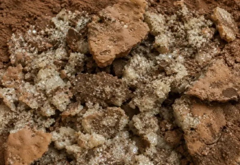 Imagen del rover Curiosity en Marte, donde descubrió minerales que refuerzan la teoría de que el planeta rojo alguna vez tuvo agua.