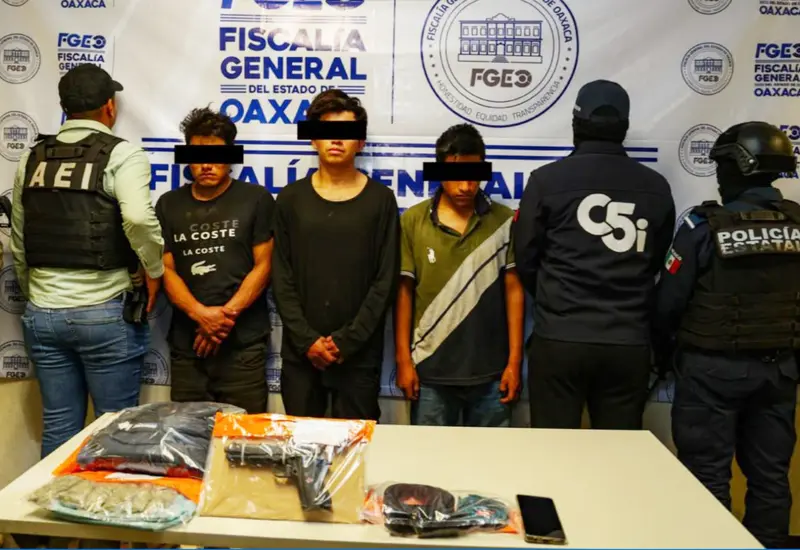 Los tres presuntos responsables de privar de la libertad a una persona, quienes fueron vinculados a proceso y se encuentran en prisión preventiva.
