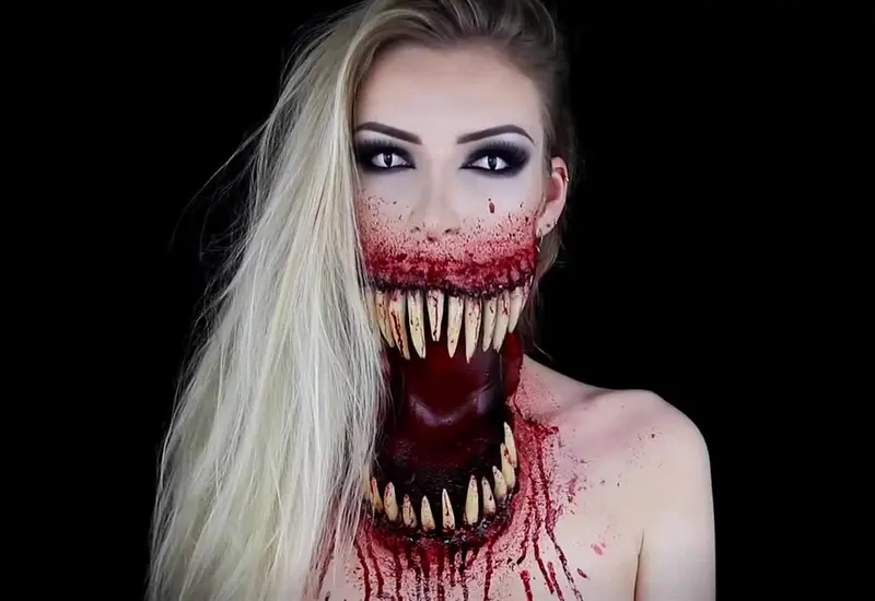 mujer-maquillaje-terror